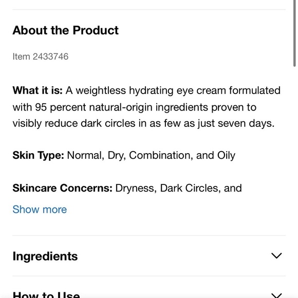 REN Clean Skincare- Brightening Dark Circle Eye Cream - Picture 3 of 7